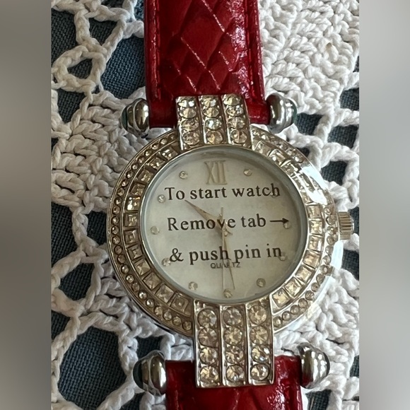 Adrienne Watch: 🆕 Red Leather Band - Picture 2 of 9